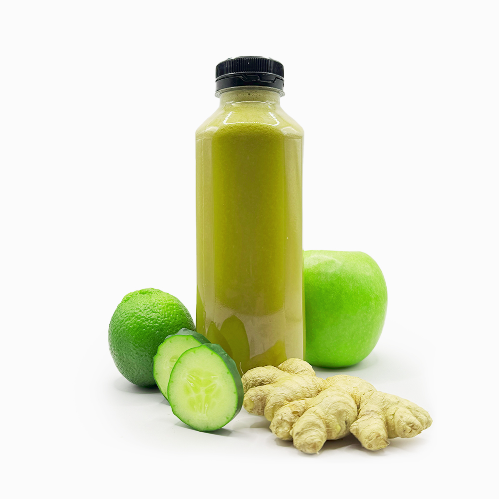 Green Fresh OVOCKO – detoxikační mix okurky, limetky, zázvoru a jablek pro firemní wellness.